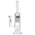 10-Arm Tree Double Showerhead Perc Glass Smoking Water Pipe (ES-GB-571)